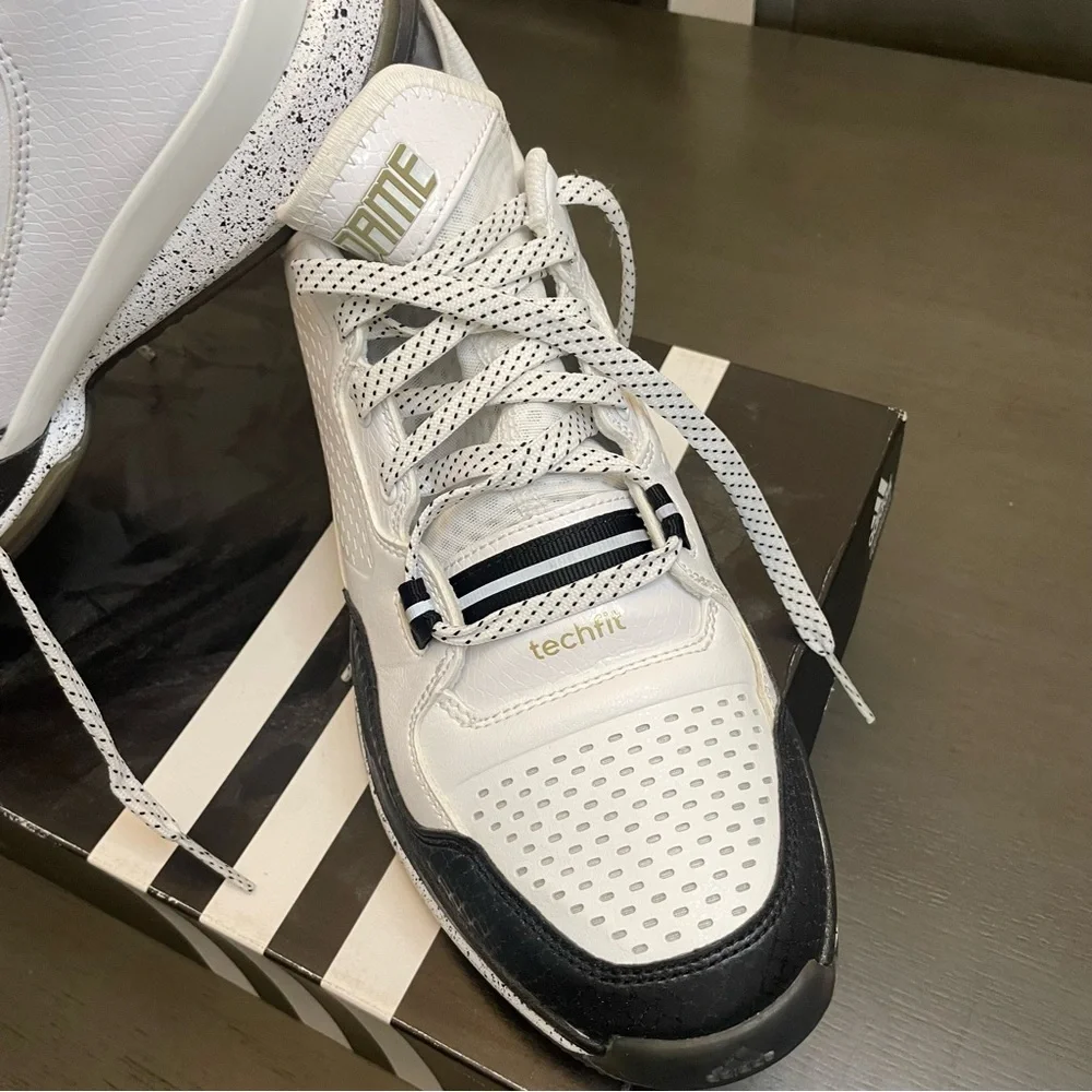 Adidas D Lillard 1 NYC All Star Black and White Men's Basketball Shoe Size 12 - Picture 4 of 10